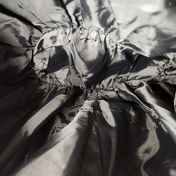 BLACK  RUFFLED TOTE BAGE LARGE - Picture 14 of 16